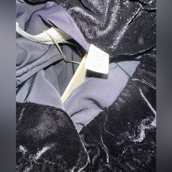DÔEN black velvet pochette or evening bag - Picture 6 of 10